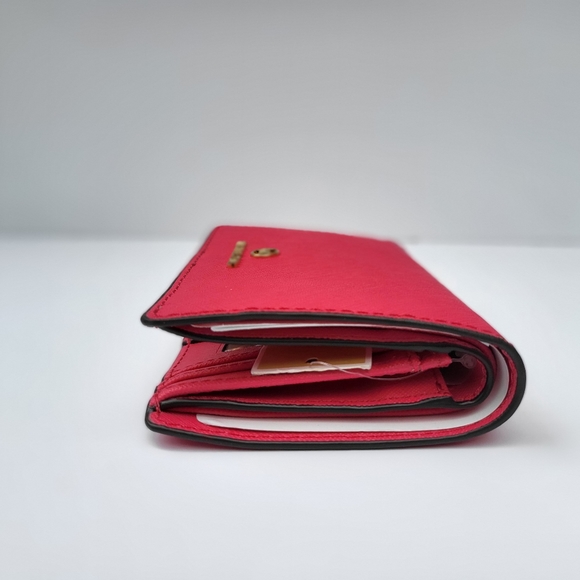 🆕️MICHAEL🌻KORS Jet Set Charm Hibiscus MD Slim Wallet Leather - Picture 5 of 11